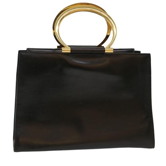 CELINE Hand Bag Leather Black - Picture 1 of 12